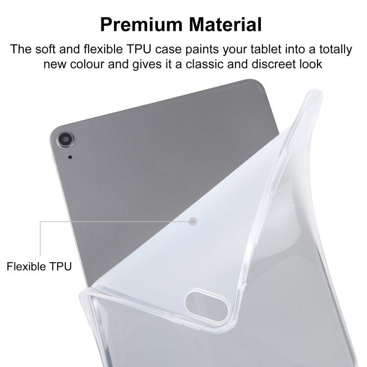 For Samsung Galaxy Tab S9+ / S8+ / S7+ TPU Tablet Case (Frosted Clear) - Galaxy Tab S8+ Cases by PMC Jewellery | Online Shopping South Africa | PMC Jewellery | Buy Now Pay Later Mobicred