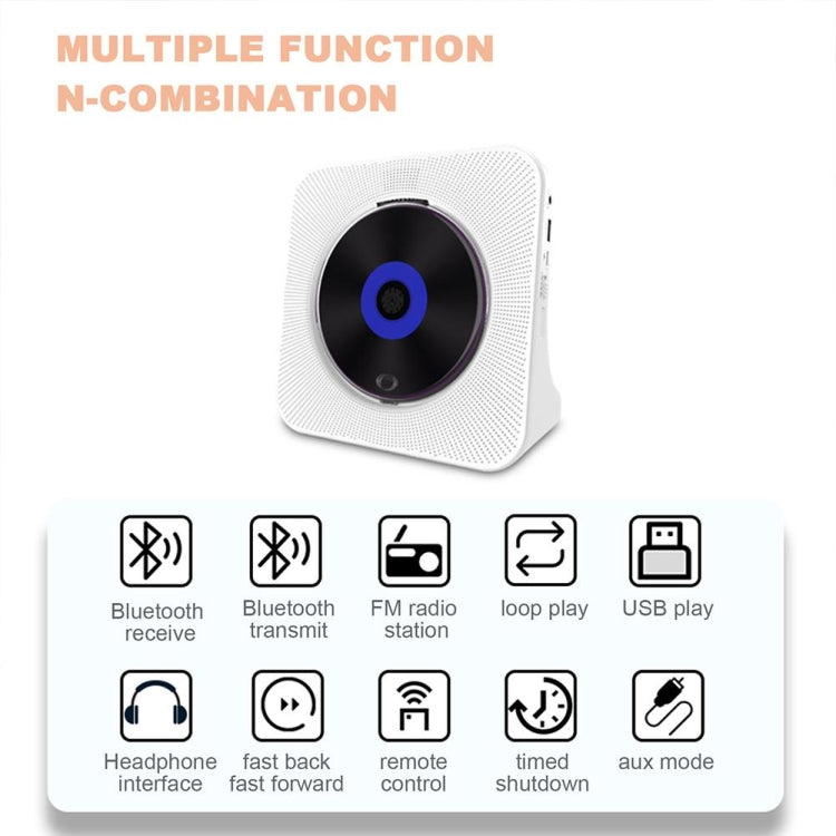 Kecag KC-806 2A Retro Bluetooth Music Disc Album CD Player, Specification:Plug-in Version(Blue) - free shipping - PMC Jewellery - Order now!