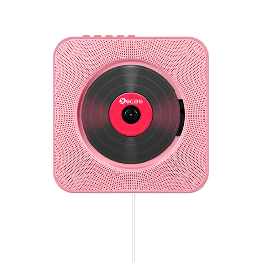 Kecag KC-808 6W Wall Mounted Bluetooth CD Player(Pink) - DVD & LCD Player by Kecag | Online Shopping South Africa | PMC Jewellery | Buy Now Pay Later Mobicred