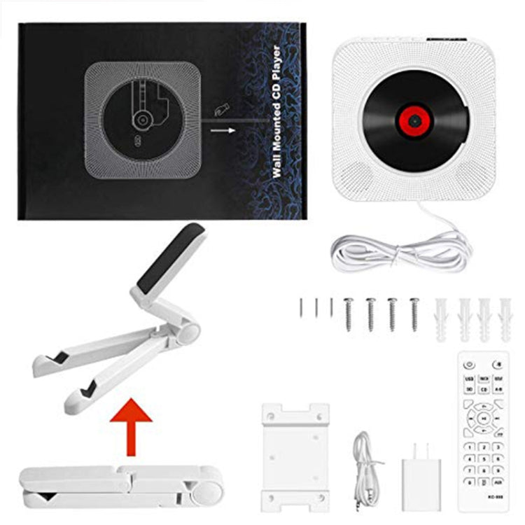 Kecag KC-809 10W Portable Bluetooth Album CD Player Player(Black) - free shipping - PMC Jewellery - Order now!