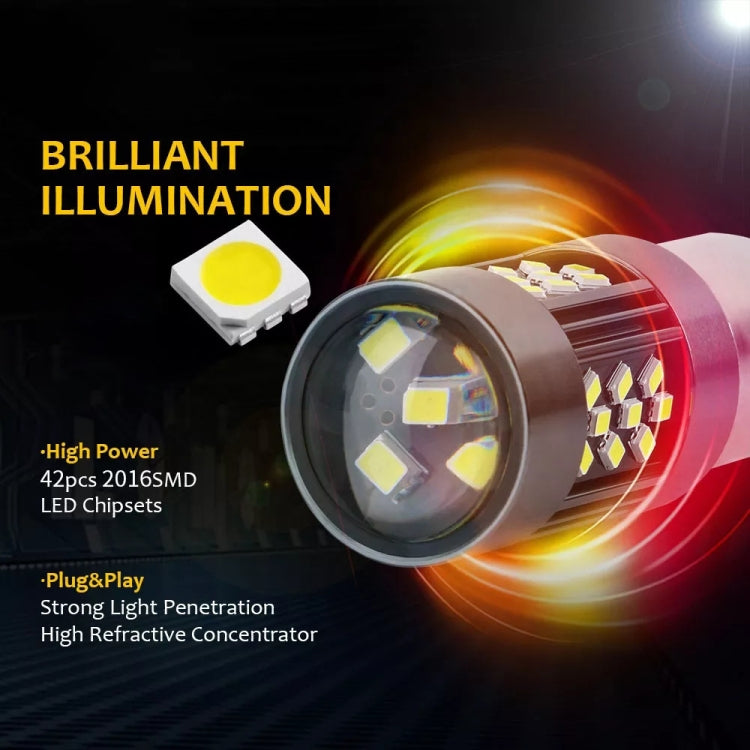 1 Pair 1156 12V 7W Continuous Car LED Fog Light(White Light) - Fog / Driving Lights by PMC Jewellery | Online Shopping South Africa | PMC Jewellery | Buy Now Pay Later Mobicred