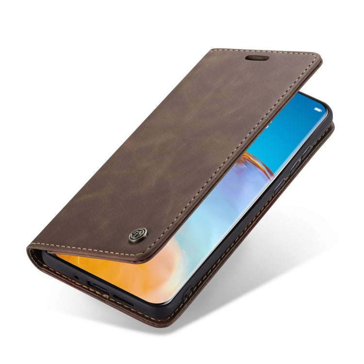 For Huawei P40 Pro CaseMe-013 Multifunctional Horizontal Flip Leather Case with Card Slot & Holder & Wallet(Coffee) - Huawei Cases by CaseMe | Online Shopping South Africa | PMC Jewellery | Buy Now Pay Later Mobicred