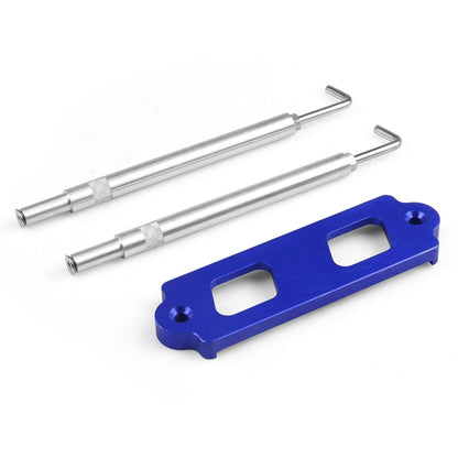 Car Aluminum Alloy Battery Fixing Bracket for Honda Civic 1988-2000(Blue) - Engine Fittings by PMC Jewellery | Online Shopping South Africa | PMC Jewellery | Buy Now Pay Later Mobicred