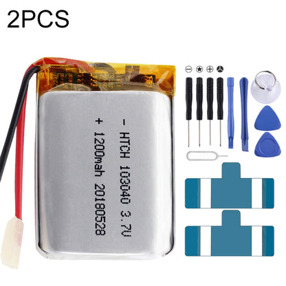 2pcs 103040 1200mAh Li-Polymer Battery Replacement - Others by PMC Jewellery | Online Shopping South Africa | PMC Jewellery | Buy Now Pay Later Mobicred