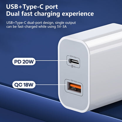 REMAX RP-U68 Speedy Series 20W USB+USB-C/Type-C Interface Fast Charger, Specification:UK Plug(White) - USB Charger by REMAX | Online Shopping South Africa | PMC Jewellery | Buy Now Pay Later Mobicred