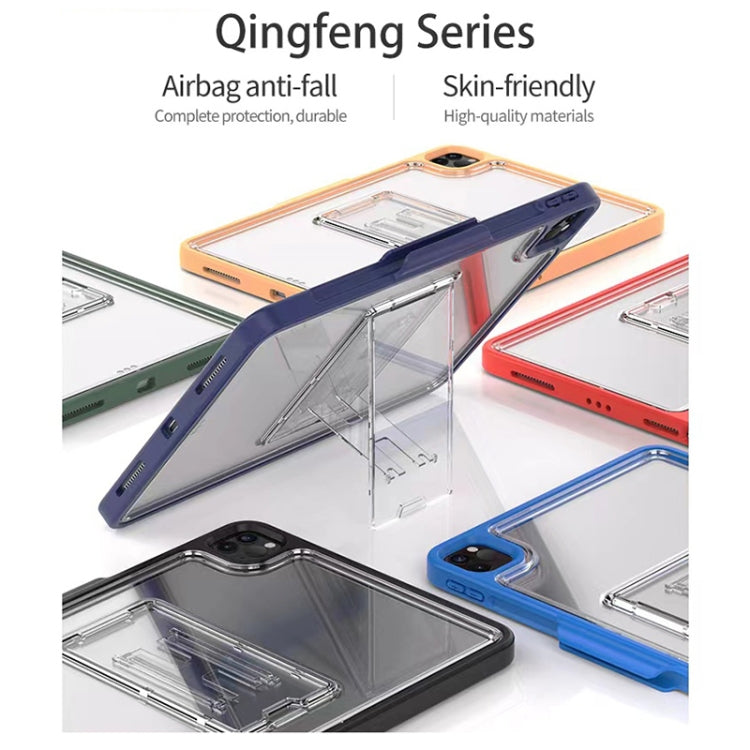 Mutural Transparent Holder Tablet Case For iPad 10.2 2021 / 2020 / 2019 / 10.5(Navy Blue) - free shipping - PMc TechLife - Order now!