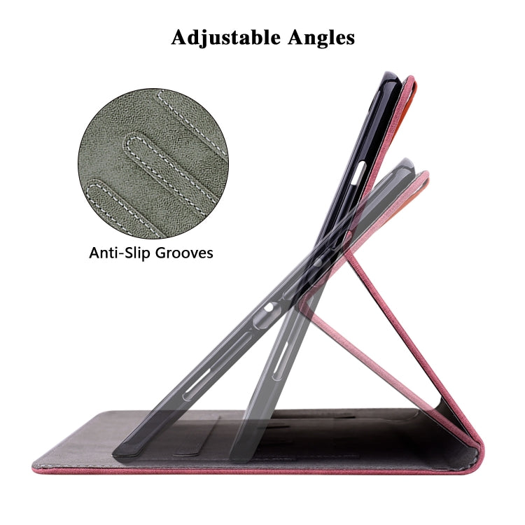 For Nokia T10 Tiger Pattern PU Tablet Case(Red) - Nokia by PMC TechLife | Online Shopping South Africa | PMC TechLife | Buy Now Pay Later Mobicred