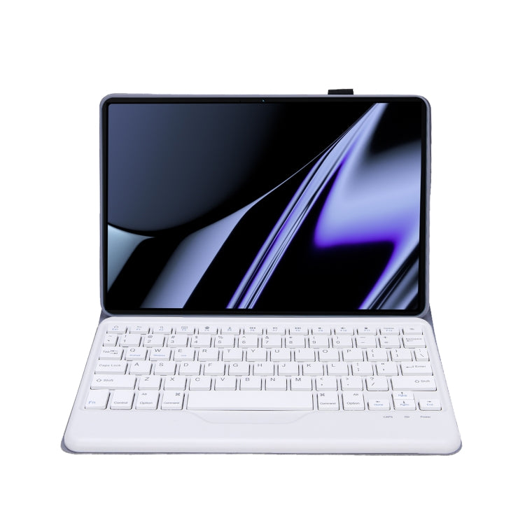 OP11-B Lambskin Texture Ultra-thin Bluetooth Keyboard Leather Case For OPPO Pad 11 inch(Purple) - OPPO Keyboard by PMC TechLife | Online Shopping South Africa | PMC TechLife | Buy Now Pay Later Mobicred