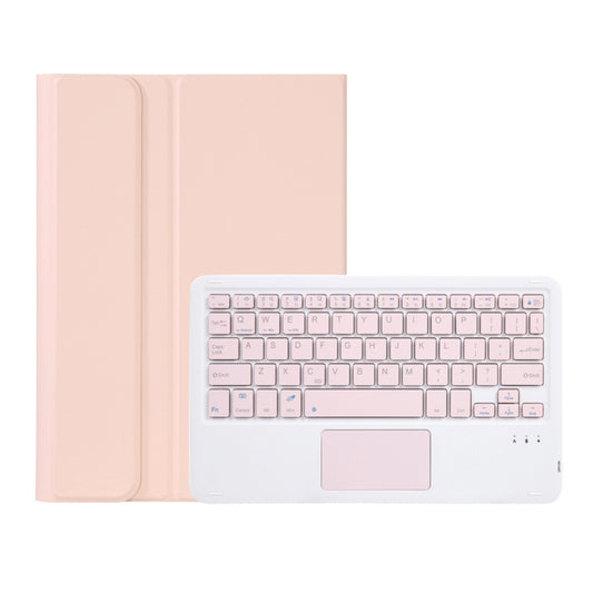 OP12-A Lambskin Texture Ultra-thin Bluetooth Keyboard Leather Case with Touchpad For OPPO Pad Air 10.4 inch(Pink) - Others Keyboard by PMC Jewellery | Online Shopping South Africa | PMC Jewellery