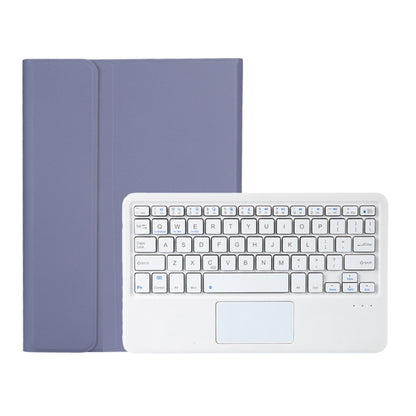 OP12-A Lambskin Texture Ultra-thin Bluetooth Keyboard Leather Case with Touchpad For OPPO Pad Air 10.4 inch(Purple) - Others Keyboard by PMC Jewellery | Online Shopping South Africa | PMC Jewellery