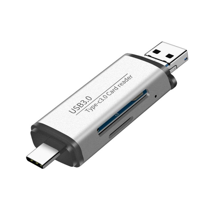 ADS-101 USB 3.0 Multi-function Card Reader(Silver) -  by PMC Jewellery | Online Shopping South Africa | PMC Jewellery | Buy Now Pay Later Mobicred