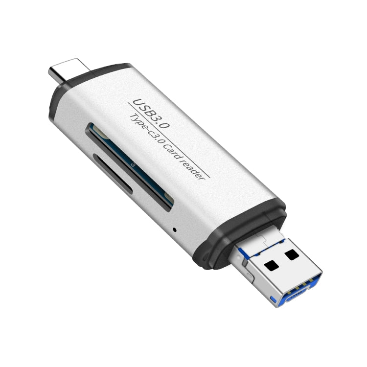 ADS-101 USB 3.0 Multi-function Card Reader(Silver) -  by PMC Jewellery | Online Shopping South Africa | PMC Jewellery | Buy Now Pay Later Mobicred