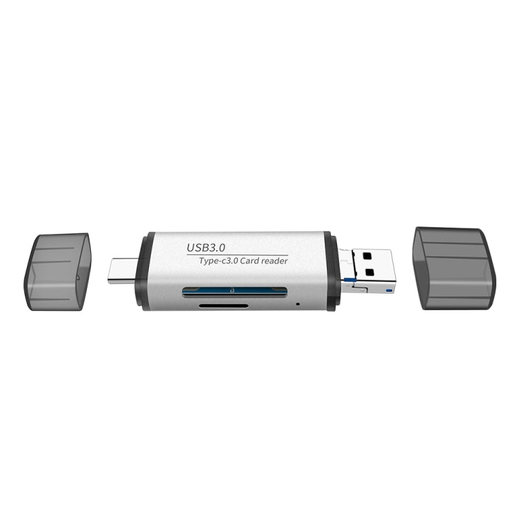 ADS-101 USB 3.0 Multi-function Card Reader(Silver) -  by PMC Jewellery | Online Shopping South Africa | PMC Jewellery | Buy Now Pay Later Mobicred