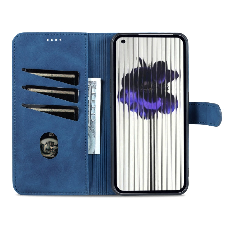 For Nothing Phone 1 AZNS Skin Feel Calf Texture Flip Leather Phone Case (Blue) - More Brand by AZNS | Online Shopping South Africa | PMC Jewellery | Buy Now Pay Later Mobicred