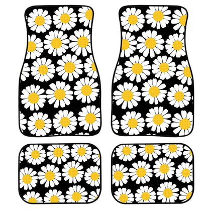 4 in 1 Daisy Pattern Universal Printing Auto Car Floor Mats Set, Style:K3689GP - Floor Mats by PMC Jewellery | Online Shopping South Africa | PMC Jewellery | Buy Now Pay Later Mobicred