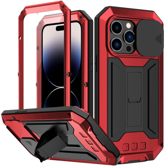 For iPhone 14 Pro R-JUST Shockproof Life Waterproof Dust-proof Case(Red) - iPhone 14 Pro Cases by R-JUST | Online Shopping South Africa | PMC Jewellery | Buy Now Pay Later Mobicred