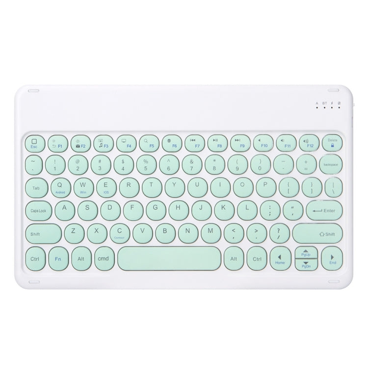 Round Cap Bluetooth Keyboard Leather Case with Pen Slot, without Touchpad For Samsung Galaxy Tab A7 10.4 2020(Green+Green Keyboard) - Samsung Keyboard by PMC Jewellery | Online Shopping South Africa | PMC Jewellery