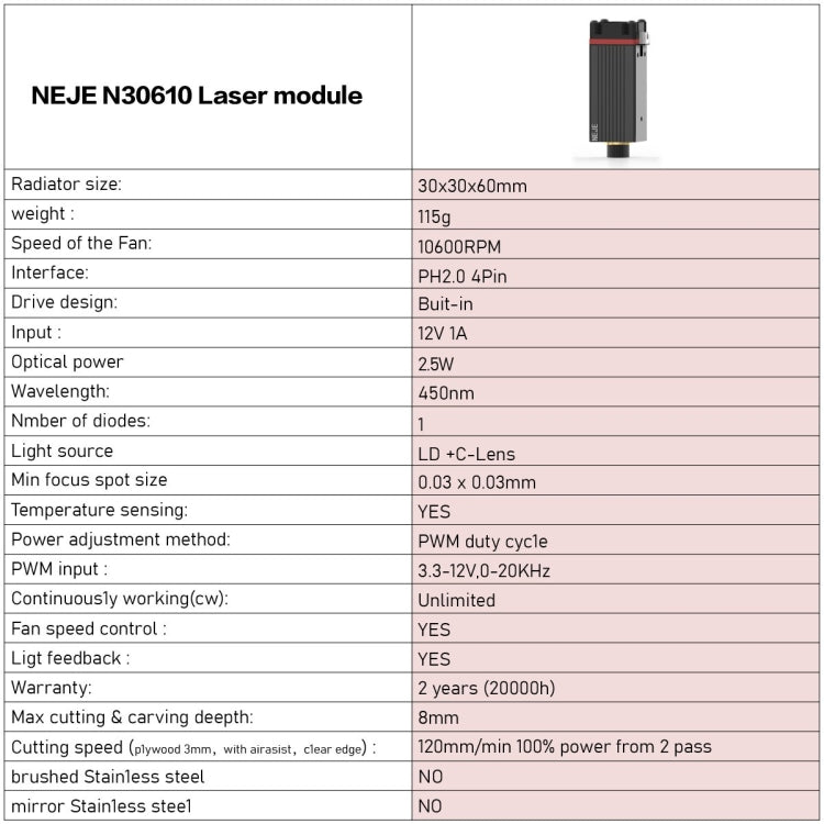 NEJE MASTER 3 Laser Engraver with N30610 Laser Module(US Plug) - free shipping - PMC TechLife - Order now!