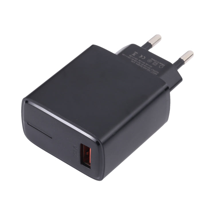 LZ-1130 QC 3.0 USB Charger, Plug Type:EU Plug(Black) - USB Charger by PMC Jewellery | Online Shopping South Africa | PMC Jewellery | Buy Now Pay Later Mobicred