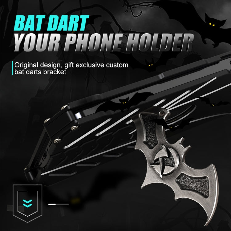 For iPhone 14 Plus R-JUST Batman Metal Mobile Phone Protective Case (Black) - iPhone 14 Plus Cases by R-JUST | Online Shopping South Africa | PMC Jewellery | Buy Now Pay Later Mobicred