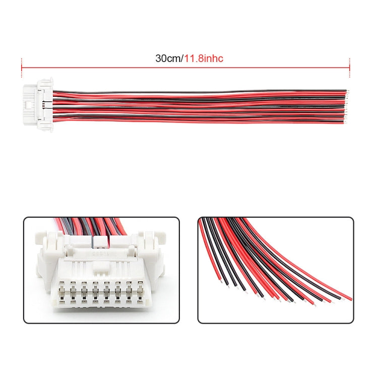 30cm 16Pin Fixed Terminal Extension Cable Female Plug for Honda - Cables & Connectors by PMC Jewellery | Online Shopping South Africa | PMC Jewellery | Buy Now Pay Later Mobicred