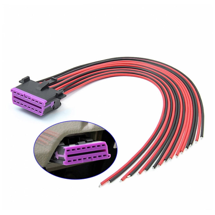 30cm 16Pin Fixed Terminal Extension Cable Female Plug for Volkswagen - Cables & Connectors by PMC TechLife | Online Shopping South Africa | PMC TechLife | Buy Now Pay Later Mobicred