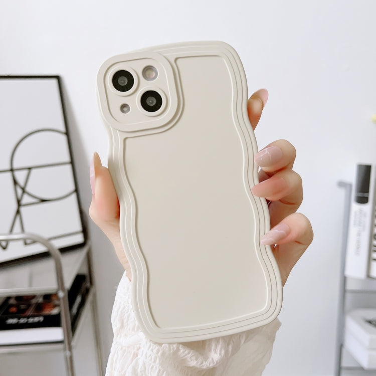 For iPhone 13 Wave Edge Silicone Phone Case(White) - iPhone 13 Cases by PMC Jewellery | Online Shopping South Africa | PMC Jewellery