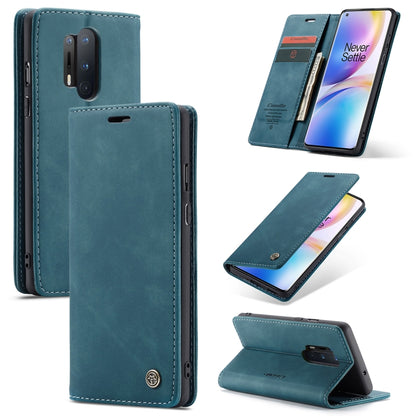 For OnePlus 8 Pro CaseMe Multifunctional Horizontal Flip Leather Case, with Card Slot & Holder & Wallet(Blue) - OnePlus Cases by CaseMe | Online Shopping South Africa | PMC Jewellery | Buy Now Pay Later Mobicred