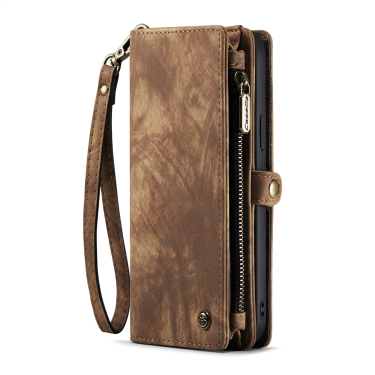 For iPhone 14 Plus CaseMe 008 Detachable Multifunctional Leather Phone Case(Brown) - iPhone 14 Plus Cases by CaseMe | Online Shopping South Africa | PMC Jewellery | Buy Now Pay Later Mobicred