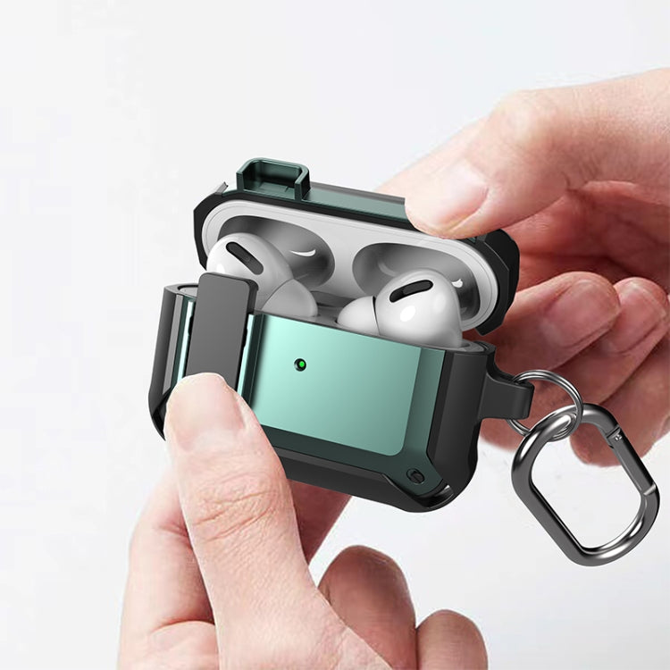 For AirPods Pro 2 Wireless Earphones Shockproof Bumblebee Silicone Protective Case(Black Green) - For AirPods Pro 2 by PMC Jewellery | Online Shopping South Africa | PMC Jewellery | Buy Now Pay Later Mobicred