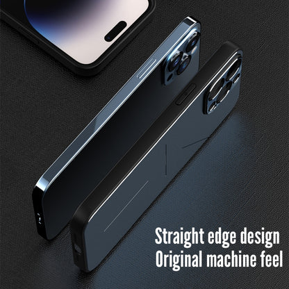 For iPhone 14 Pro R-JUST RJ52 3-Line Style Metal TPU Shockproof Phone Case(Silver) - iPhone 14 Pro Cases by R-JUST | Online Shopping South Africa | PMC Jewellery