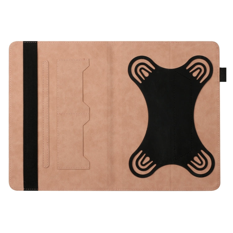 For 8 inch Life Tree Pattern Flip Universal Leather Tablet Case(Rose Gold) - 8 inch by PMC TechLife | Online Shopping South Africa | PMC TechLife | Buy Now Pay Later Mobicred