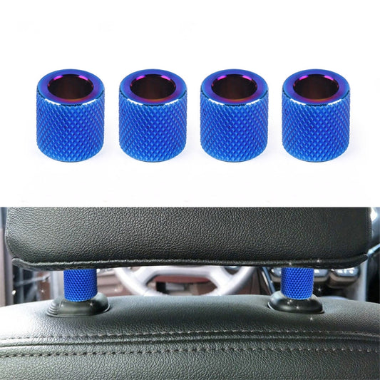 4 in 1 Car Seat Headrest Collars Rings Decor(Blue) - Decoration Rings by PMC Jewellery | Online Shopping South Africa | PMC Jewellery | Buy Now Pay Later Mobicred