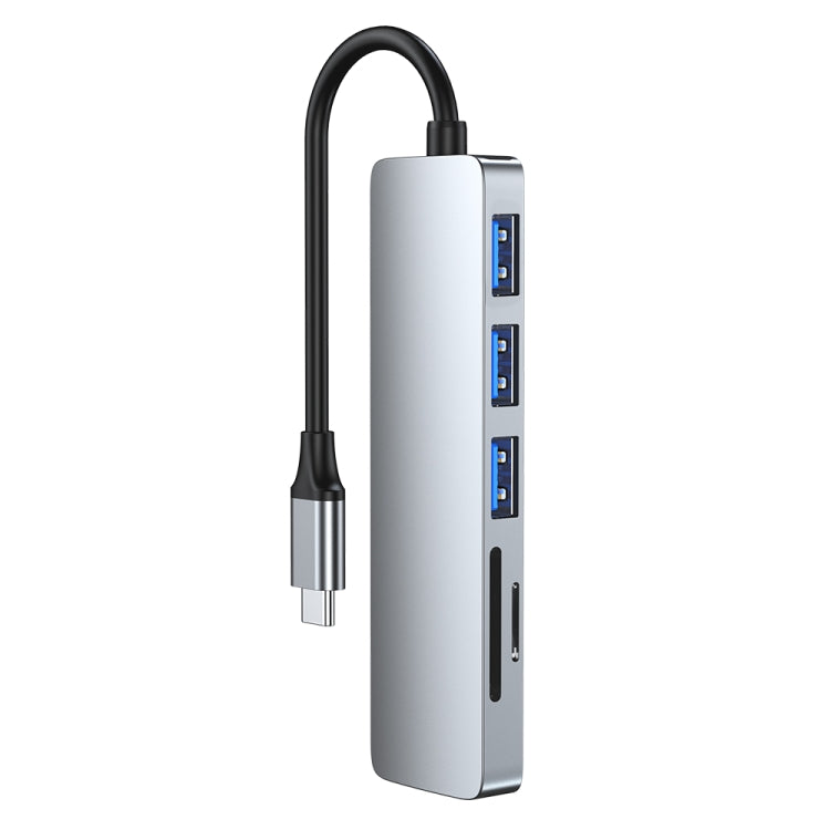 6-in-1 USB-C / Type-C to USB Docking Station HUB Adapter - free shipping - PMC Jewellery - Order now!