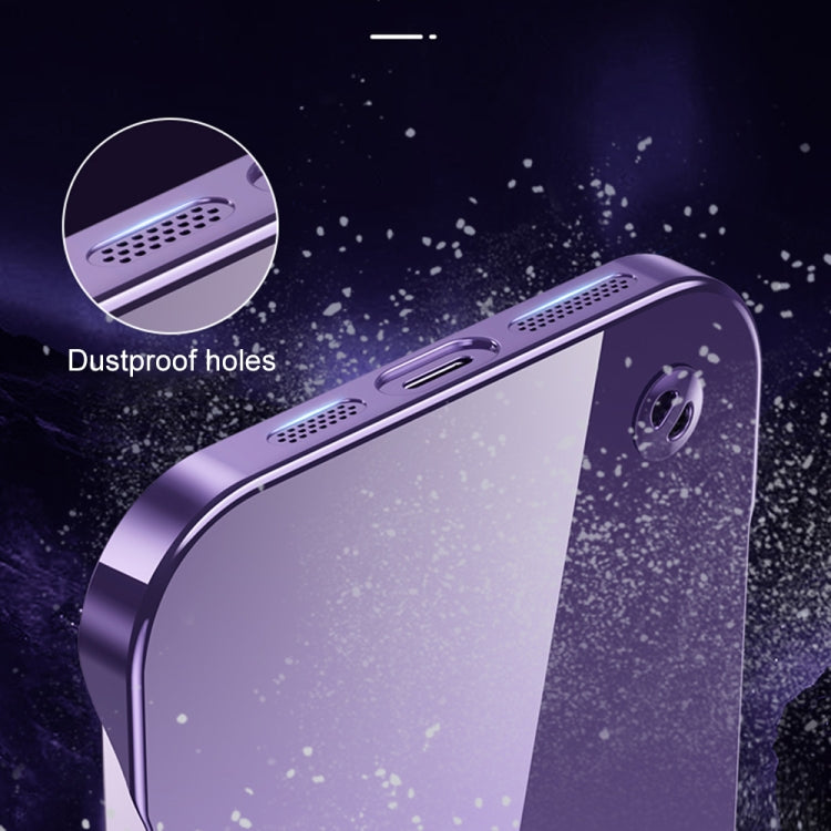 For iPhone 13 Pro Electroplating Frameless Clear PC Phone Case(Purple) - iPhone 13 Pro Cases by PMC Jewellery | Online Shopping South Africa | PMC Jewellery | Buy Now Pay Later Mobicred