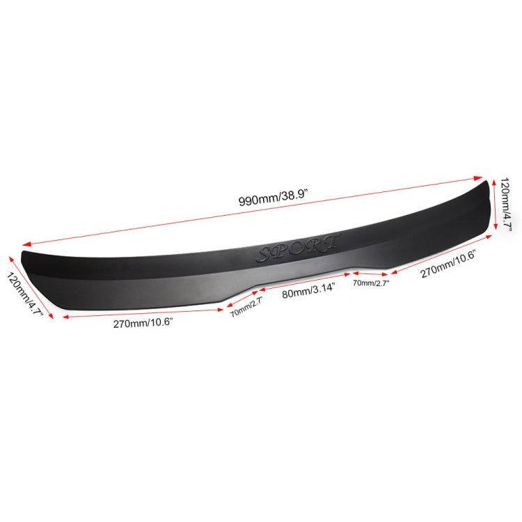 For Volkswagen Golf 7 7.5 2014-2018 Car Modified Hatchback Rear Roof Spoiler Wing(Carbon Fiber) - Decorative Strip by PMC Jewellery | Online Shopping South Africa | PMC Jewellery | Buy Now Pay Later Mobicred