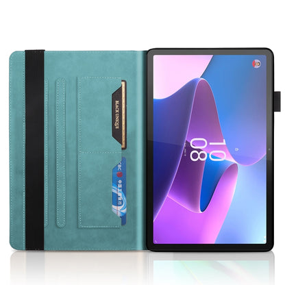 For Lenovo Tab P11 Pro Gen 2 Life Tree Series Horizontal Flip Leather Case with Holder(Lake Blue) - Lenovo by PMC Jewellery | Online Shopping South Africa | PMC Jewellery