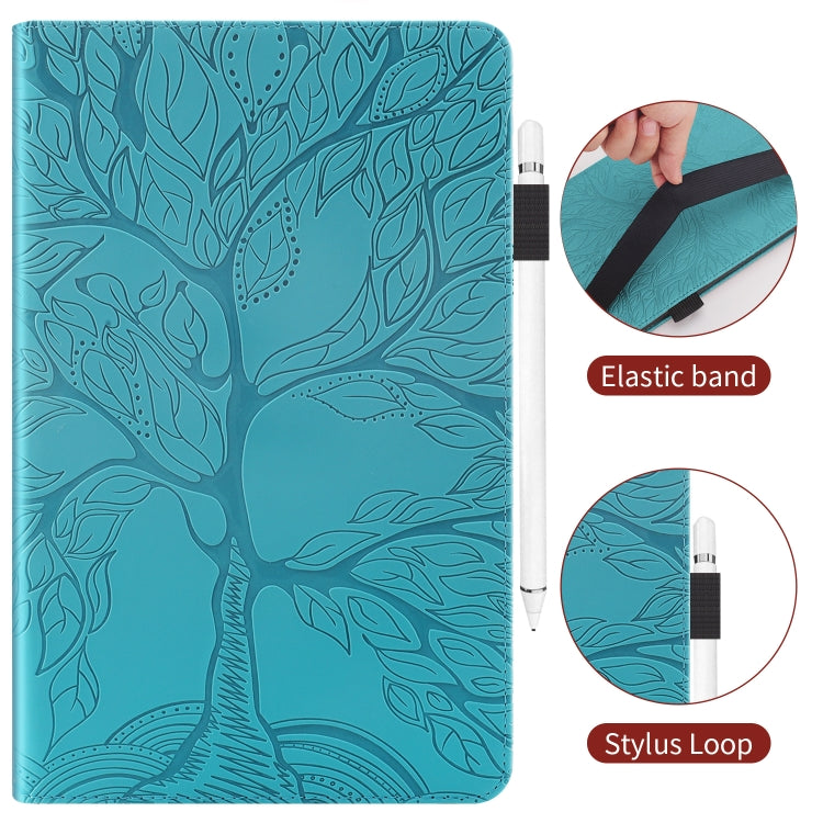 For Lenovo Tab P11 Pro Gen 2 Life Tree Series Horizontal Flip Leather Case with Holder(Lake Blue) - Lenovo by PMC Jewellery | Online Shopping South Africa | PMC Jewellery