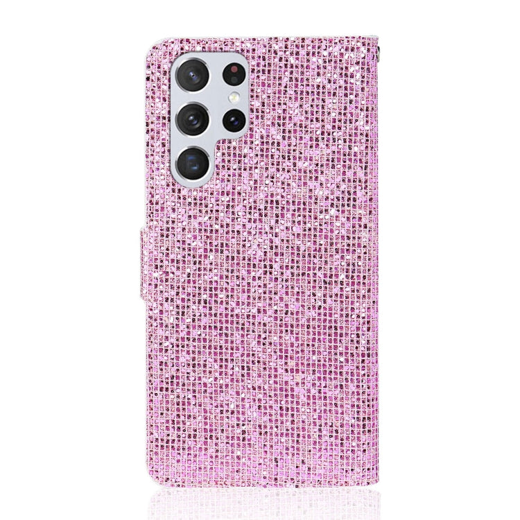 For Samsung Galaxy S23 Ultra 5G Glitter Powder Filp Leather Phone Case(Pink) - Galaxy S23 Ultra 5G Cases by PMC Jewellery | Online Shopping South Africa | PMC Jewellery