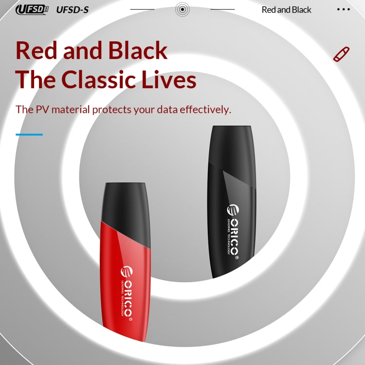 ORICO UFS Flash Drive, Read: 450MB/s, Write: 350MB/s, Memory:64GB, Port:USB-A(Red) - free shipping - PMC Jewellery - Order now!