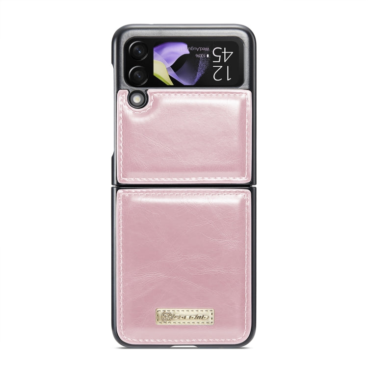 For Samsung Galaxy Z Flip4 CaseMe 003 Crazy Horse Texture Leather Phone Case(Rose Gold) - Galaxy Z Flip4 5G Cases by CaseMe | Online Shopping South Africa | PMC Jewellery | Buy Now Pay Later Mobicred