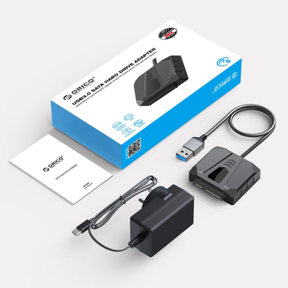 ORICO UTS2 USB 3.0 2.5-inch SATA HDD Adapter with 12V 2A Power Adapter, Cable Length:1m(EU Plug) - USB to IDE / SATA by ORICO | Online Shopping South Africa | PMC Jewellery | Buy Now Pay Later Mobicred