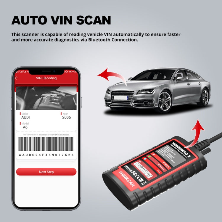 THINKCAR ThinkDiag 2 SP164-V Car Full System Diagnosis OBD2 Scanner - Code Readers & Scan Tools by PMC TechLife | Online Shopping South Africa | PMC TechLife | Buy Now Pay Later Mobicred