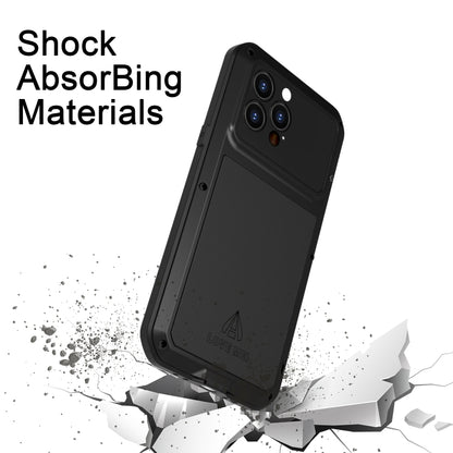 For iPhone 14 Pro Max LOVE MEI Metal Shockproof Life Waterproof Dustproof Phone Case(Red) - iPhone 14 Pro Max Cases by LOVE MEI | Online Shopping South Africa | PMC Jewellery