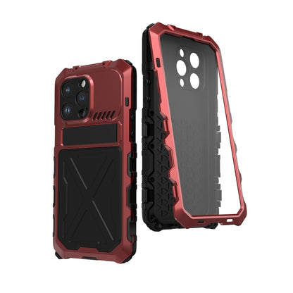 For iPhone 14 Pro Max R-JUST Life Waterproof Dustproof Shockproof Phone Case(Red) - iPhone 14 Pro Max Cases by R-JUST | Online Shopping South Africa | PMC Jewellery | Buy Now Pay Later Mobicred