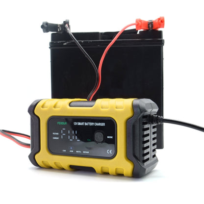 FOXSUR 6A 12V Motorcycle / Car Smart Battery Charger, Plug Type:AU Plug(Yellow) - Battery Charger by FOXSUR | Online Shopping South Africa | PMC Jewellery | Buy Now Pay Later Mobicred