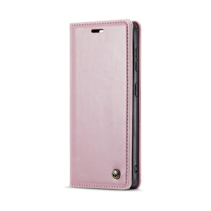 For Samsung Galaxy S21+ 5G CaseMe 003 Crazy Horse Texture Leather Phone Case(Rose Gold) - Galaxy S21+ 5G Cases by CaseMe | Online Shopping South Africa | PMC Jewellery | Buy Now Pay Later Mobicred