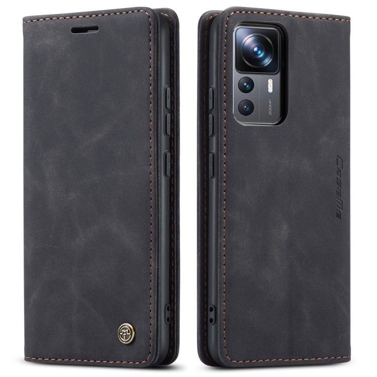 For Xiaomi 12T / 12T Pro CaseMe 013 Multifunctional Horizontal Flip Leather Phone Case(Black) - Xiaomi Cases by CaseMe | Online Shopping South Africa | PMC Jewellery | Buy Now Pay Later Mobicred