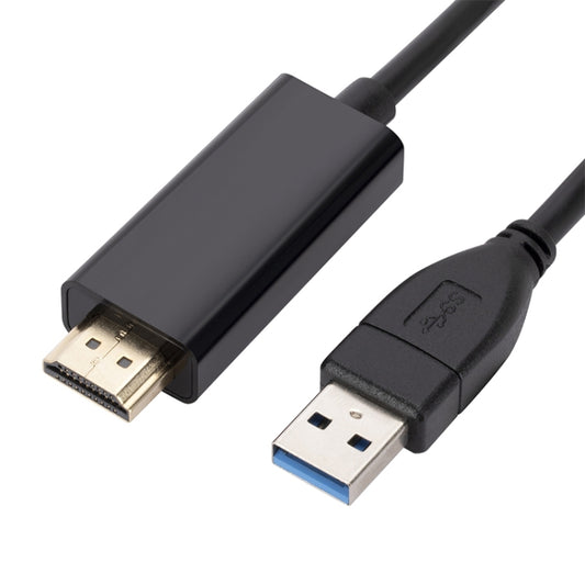 USB3.0 to HDMI Conversion Cable, Length 1.8m(Black) - Cable by PMC Jewellery | Online Shopping South Africa | PMC Jewellery | Buy Now Pay Later Mobicred