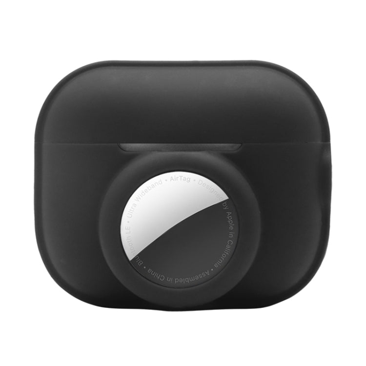 For AirPods Pro 2 / AirTag 2 in 1 Shockproof Full Coverage Silicone Protective Case(Black) - For AirPods Pro 2 by PMC Jewellery | Online Shopping South Africa | PMC Jewellery